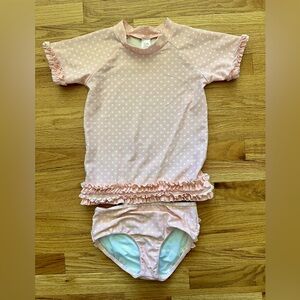 Ruffle Butts rash guard tankini